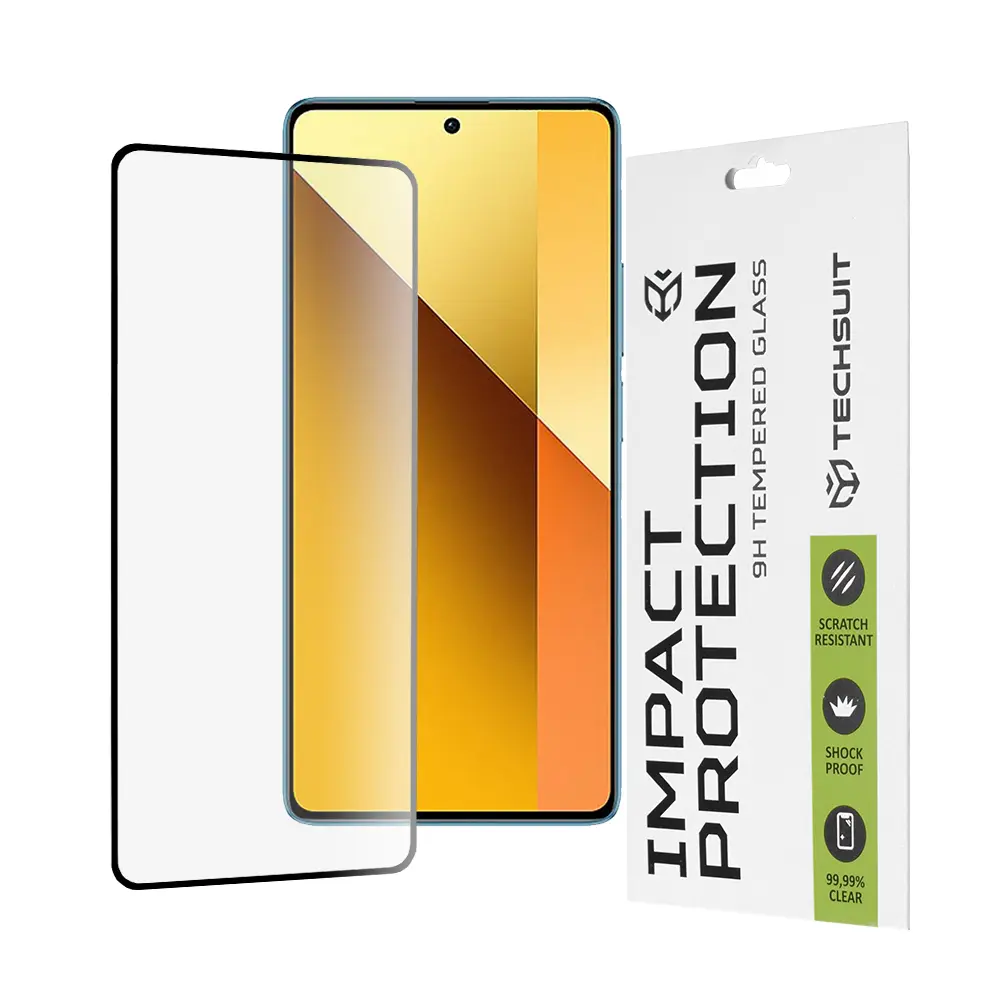 Techsuit 111D Celoplošné celolepicí sklo Xiaomi Redmi Note 13 5G Black