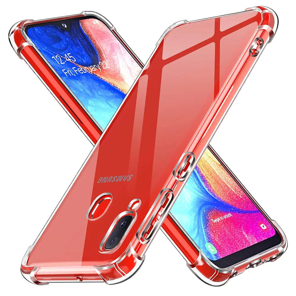 Techsuit Nárazuvzdorný Průhledný Silikon Samsung Galaxy A20e Clear
