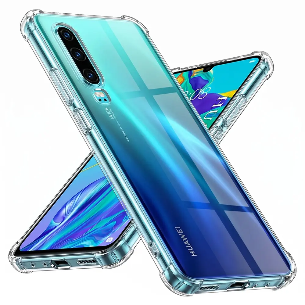 Techsuit Nárazuvzdorný Průhledný Silikon Huawei P30 Clear