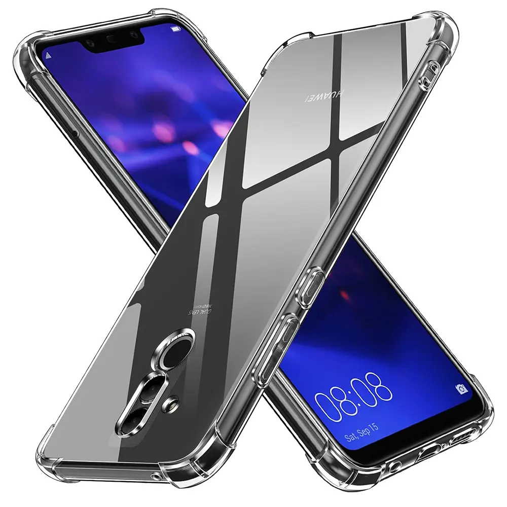 Techsuit Nárazuvzdorný Průhledný Silikon Huawei Mate 20 Lite Clear