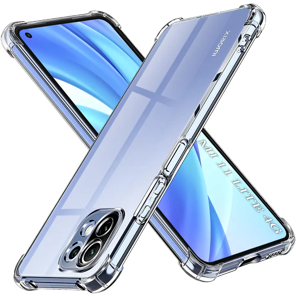 Techsuit Nárazuvzdorný Průhledný Silikon Xiaomi Mi 11 Lite 4G 5G NE