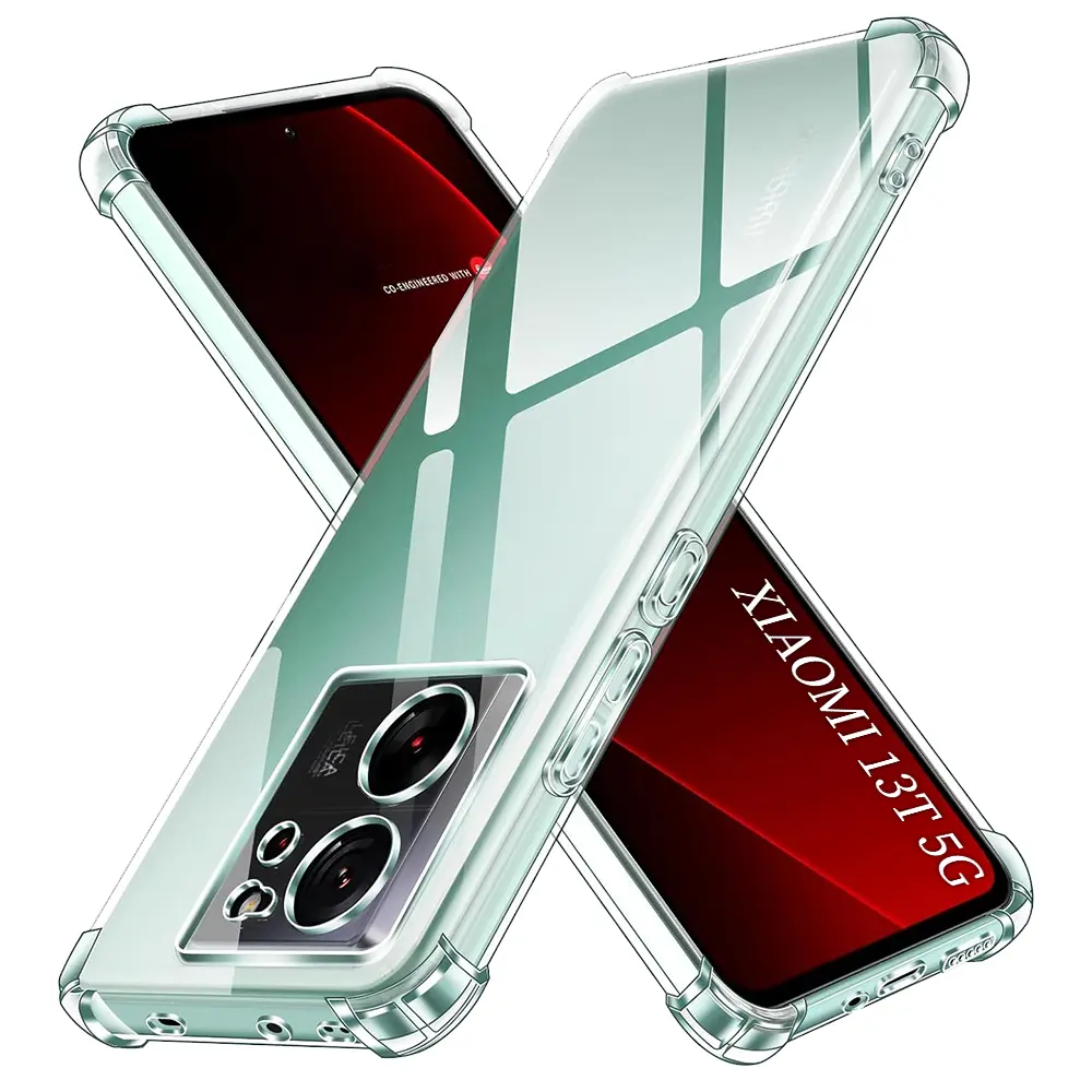 Techsuit Nárazuvzdorný Průhledný Silikon Xiaomi 13T 13T Pro