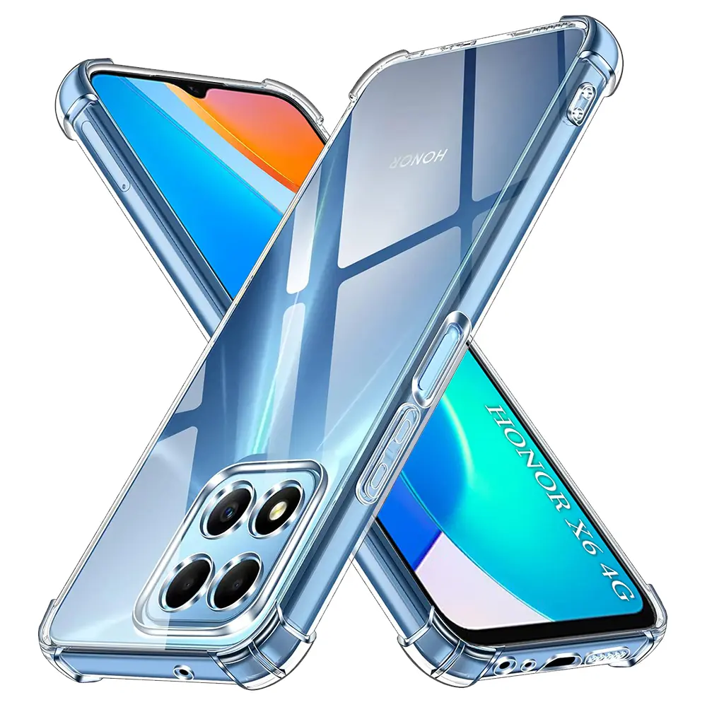 Techsuit Nárazuvzdorný Průhledný Silikon Honor X6 X8 5G 70 Lite