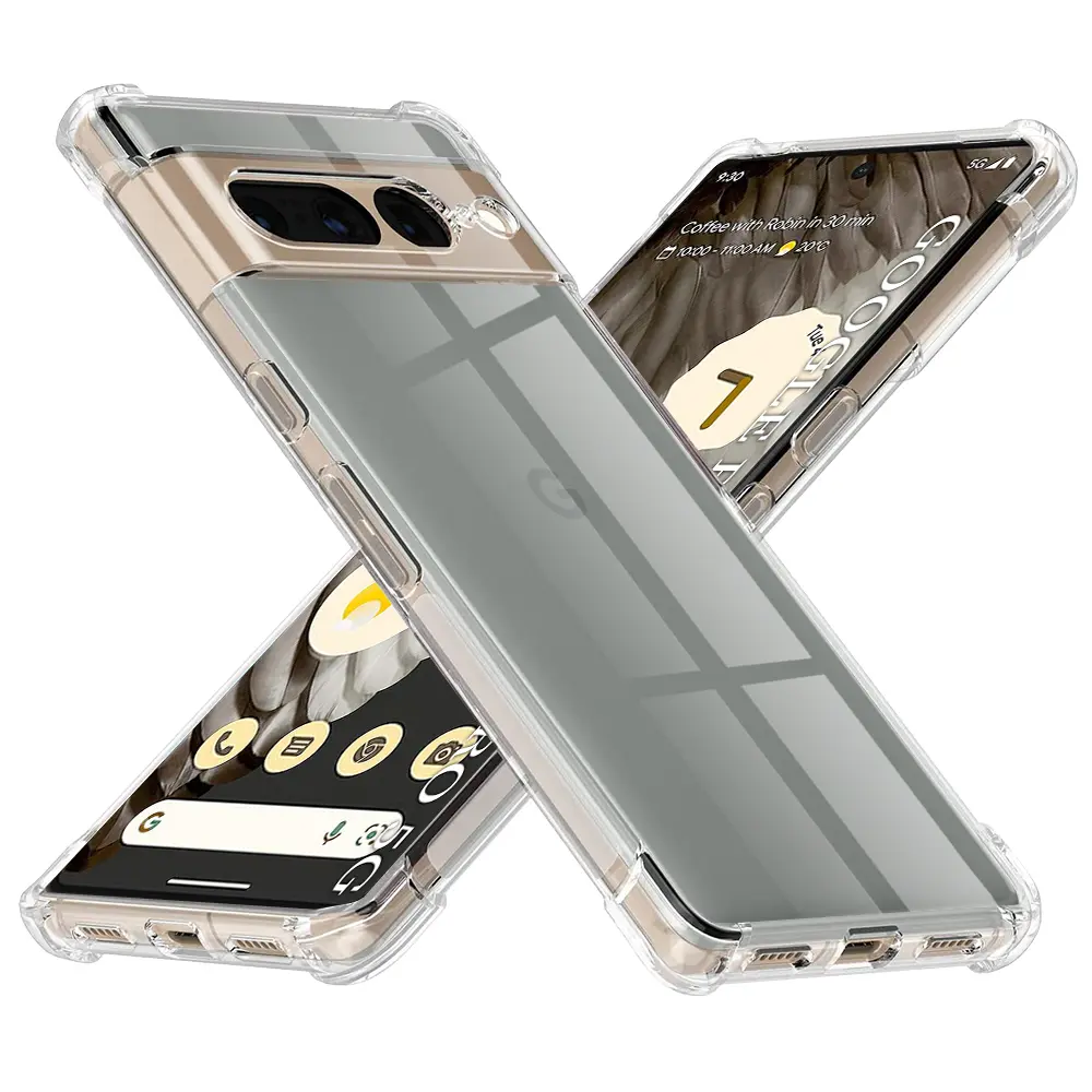 Techsuit Nárazuvzdorný Průhledný Silikon Google Pixel 7 Pro Clear