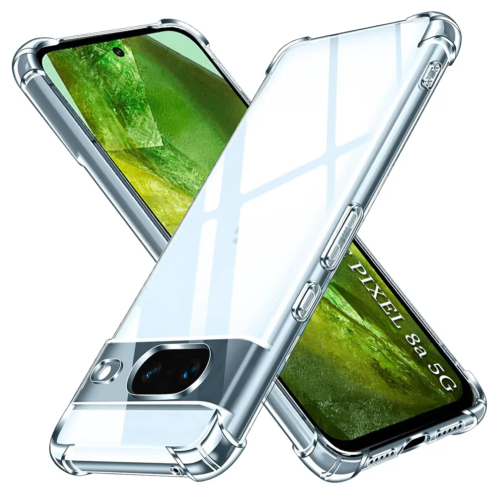 Techsuit Nárazuvzdorný Průhledný Silikon Google Pixel 8a Clear
