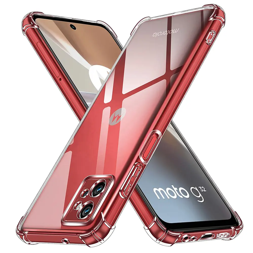 Techsuit Nárazuvzdorný Průhledný Silikon Motorola Moto G32 Clear