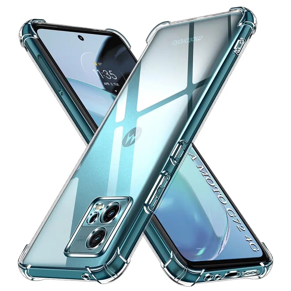 Techsuit Nárazuvzdorný Průhledný Silikon Motorola Moto G72