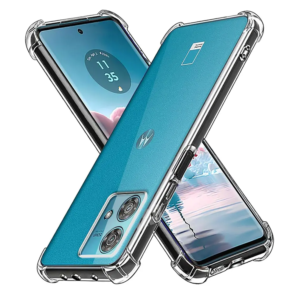 Techsuit Nárazuvzdorný Průhledný Silikon Motorola Edge 40 Neo Clear