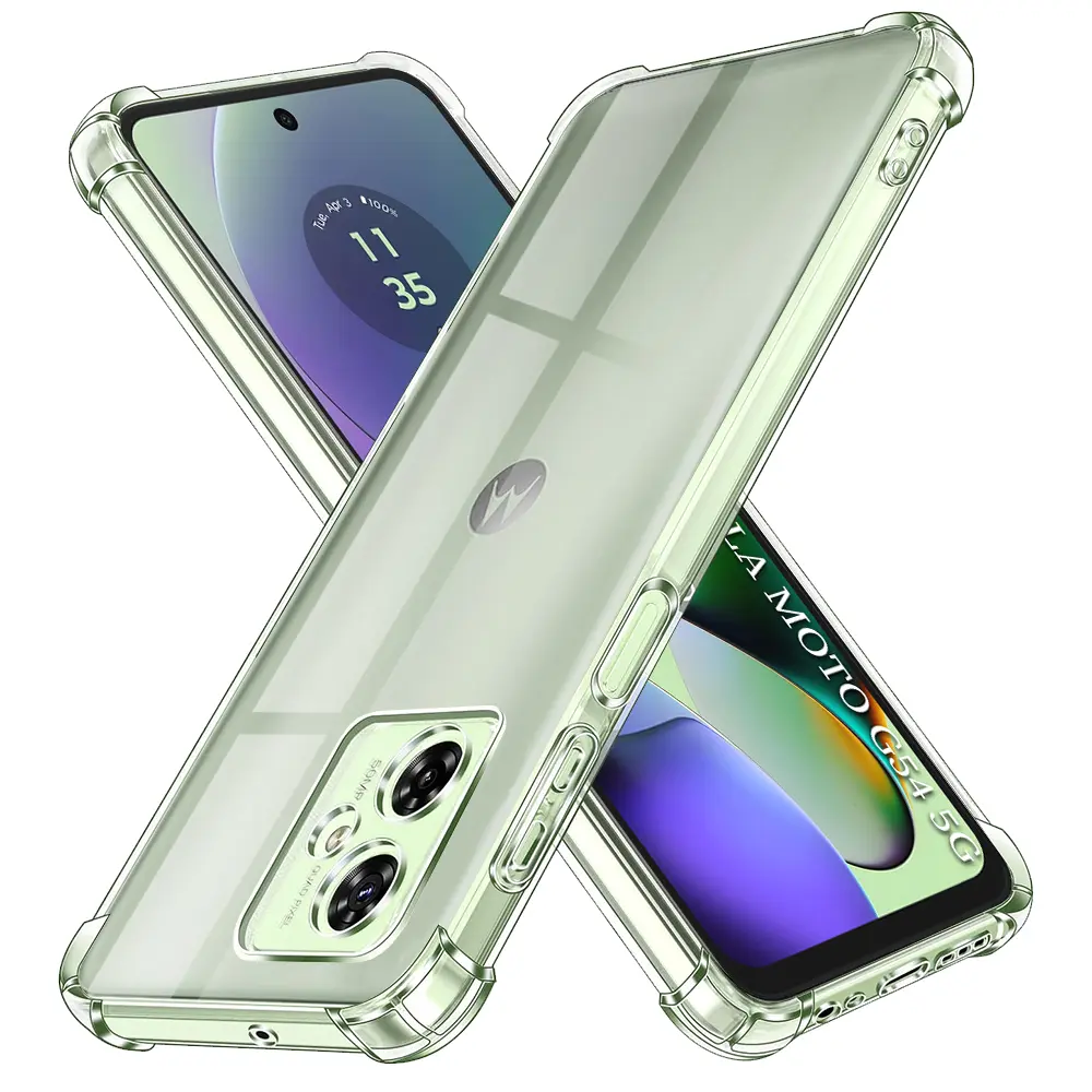 Techsuit Nárazuvzdorný Průhledný Silikon Motorola Moto G54