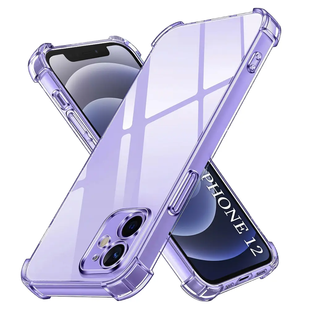 Techsuit Nárazuvzdorný Průhledný Silikon iPhone 12 Clear
