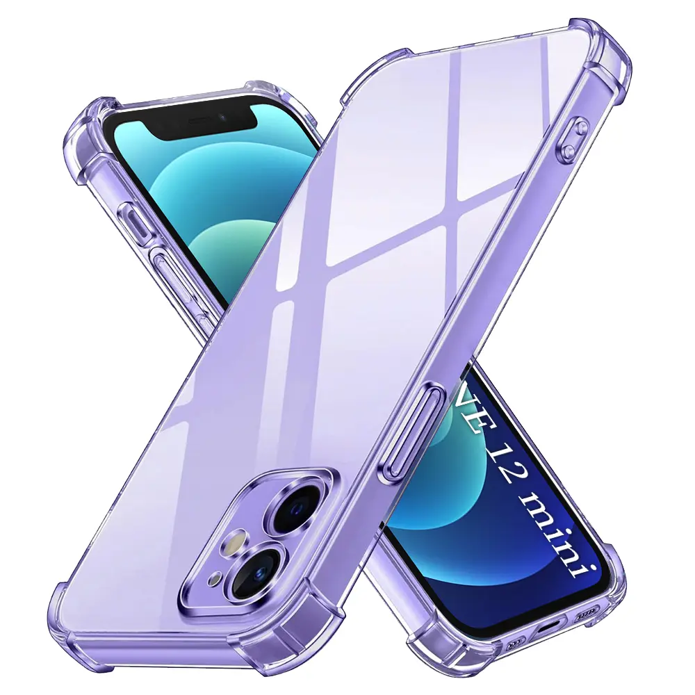 Techsuit Nárazuvzdorný Průhledný Silikonový Kryt iPhone 12 mini Clear