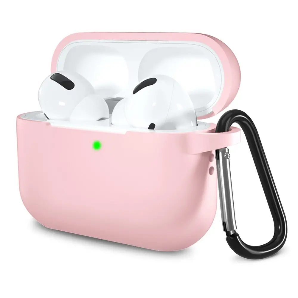 Techsuit Silikonové pouzdro pro AirPods Pro 1 2 Růžové