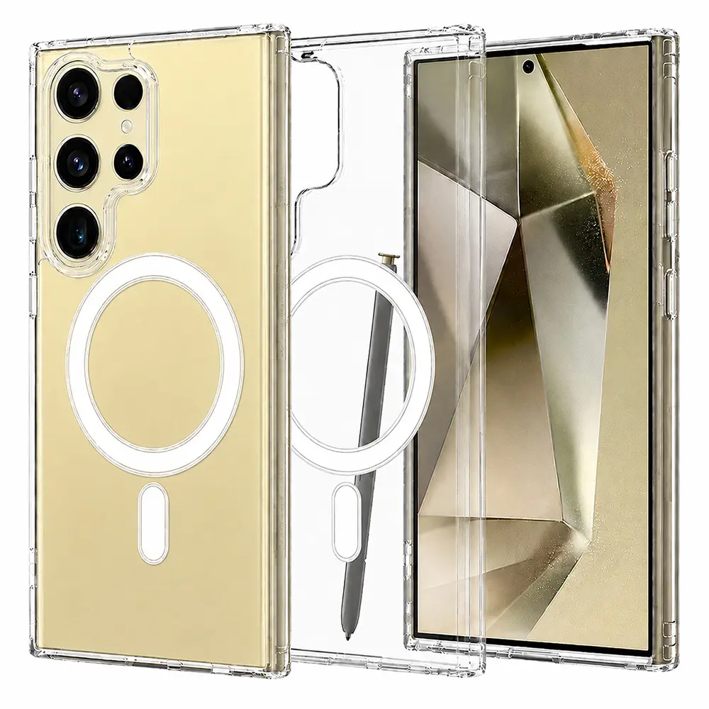 Techsuit MagSafe Pro – pouzdro na Samsung Galaxy S24 Ultra – průhledný