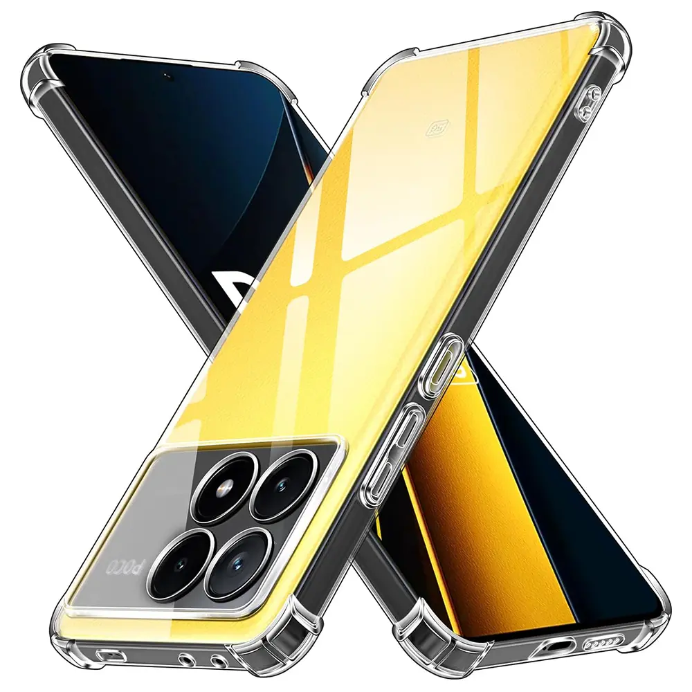 Techsuit Nárazuvzdorný Průhledný Silikon Xiaomi Poco X6 Pro Clear