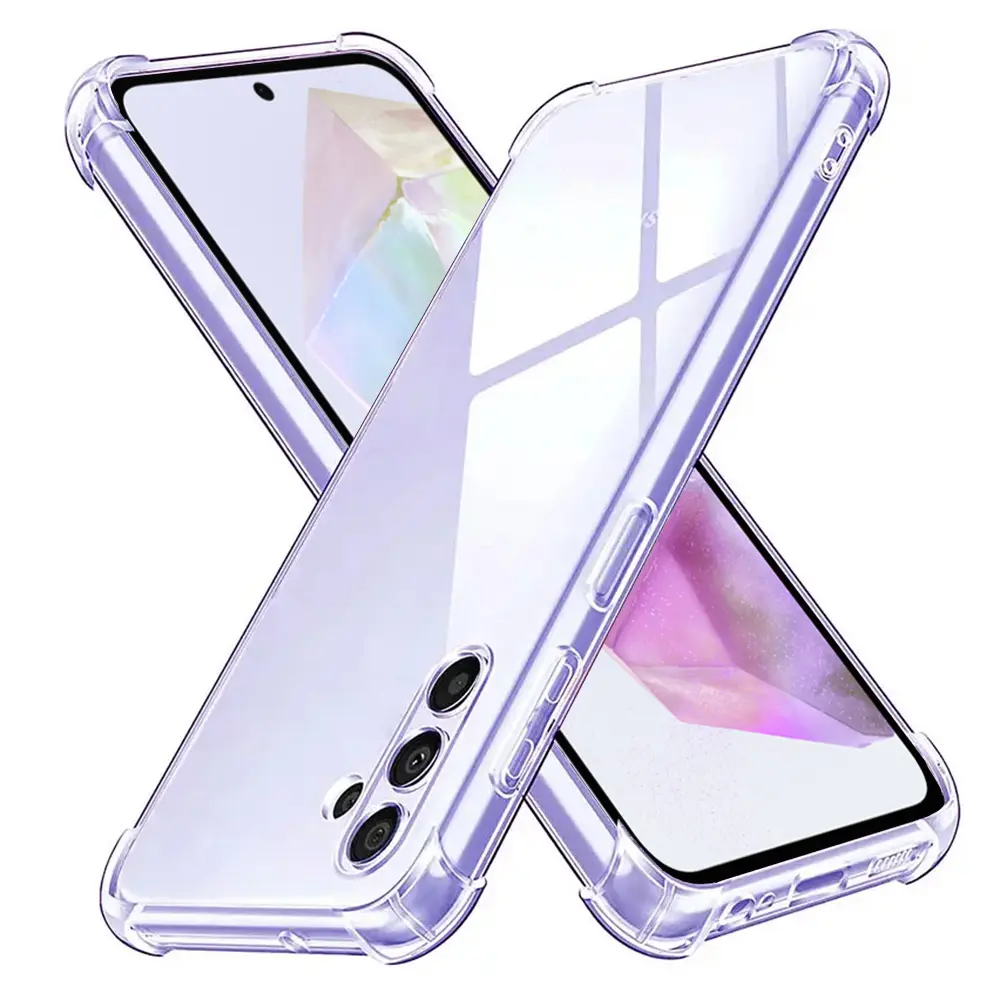 Techsuit Nárazuvzdorný průhledný silikon Samsung Galaxy A35 5G Clear