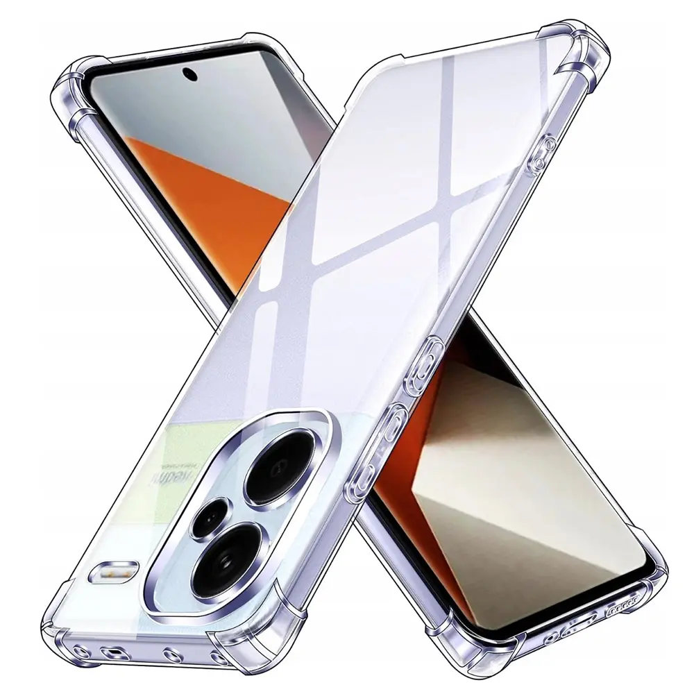 Techsuit Nárazuvzdorný Čirý Silikon Xiaomi Redmi Note 13 Pro+ 5G