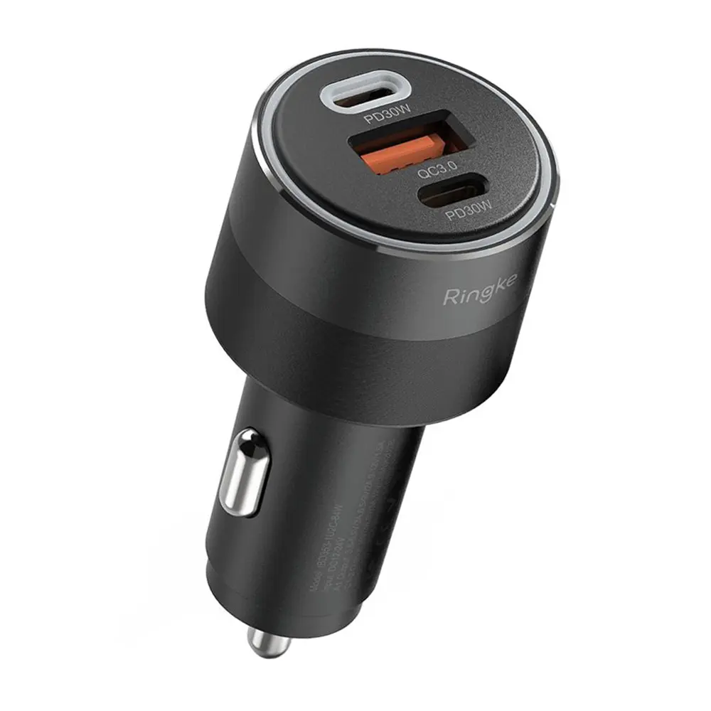 Ringke Autonabíječka 2x Type-C PD30W QC3.0 Ambientní Černá