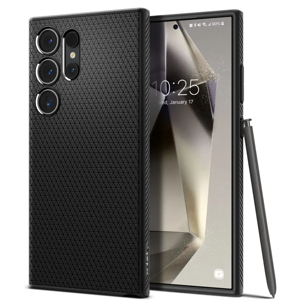 Spigen Liquid Air Samsung Galaxy S24 Ultra Matný Černý