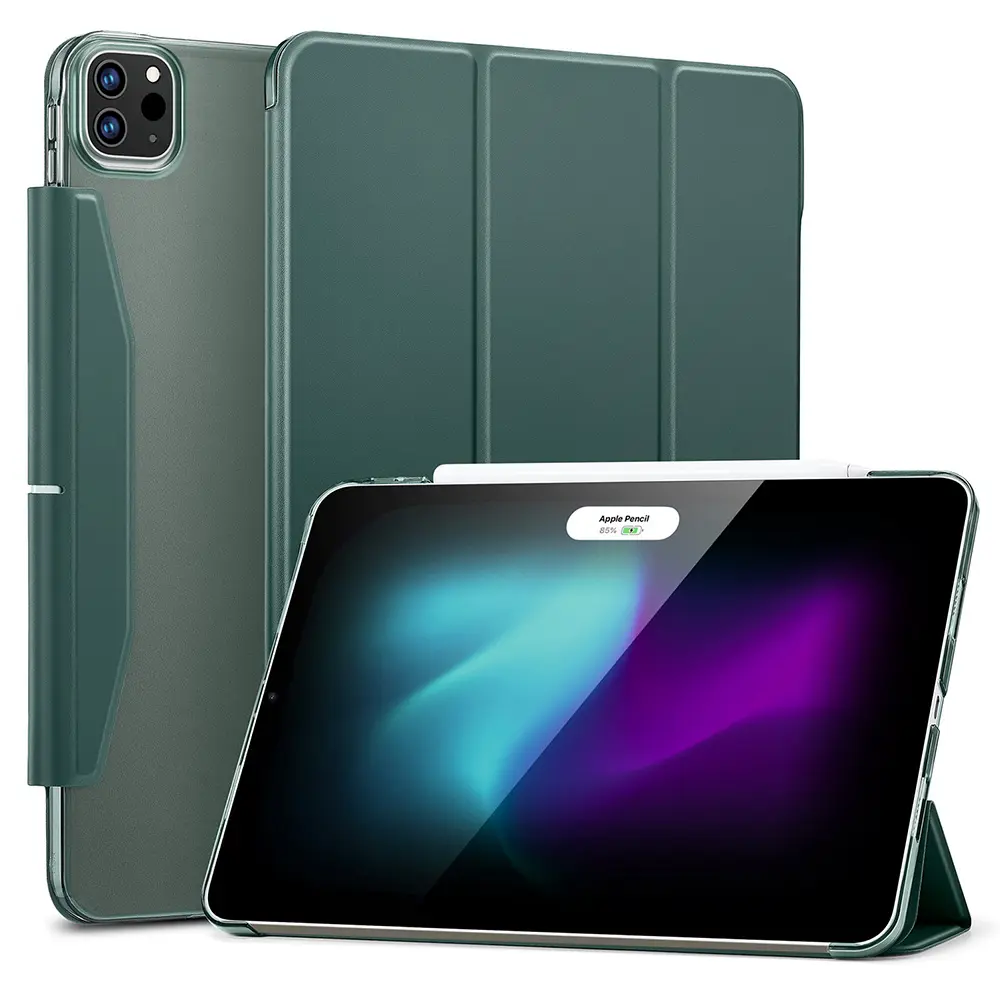 ESR Ascend Trojitý kryt iPad Pro 13 2024 2025 Lesní zelená