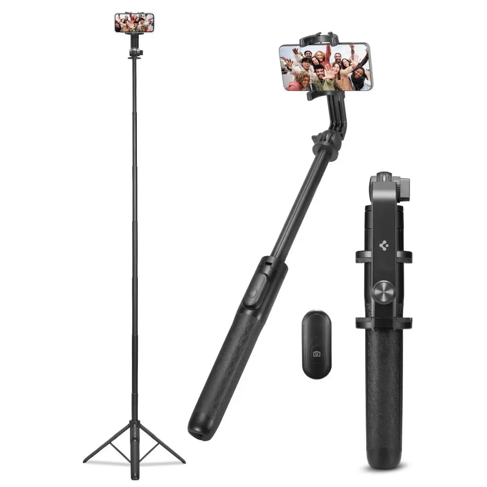 Spigen Selfie tyč S560W Stabilní Bluetooth 1/4 závit pro telefon GoPro Černá