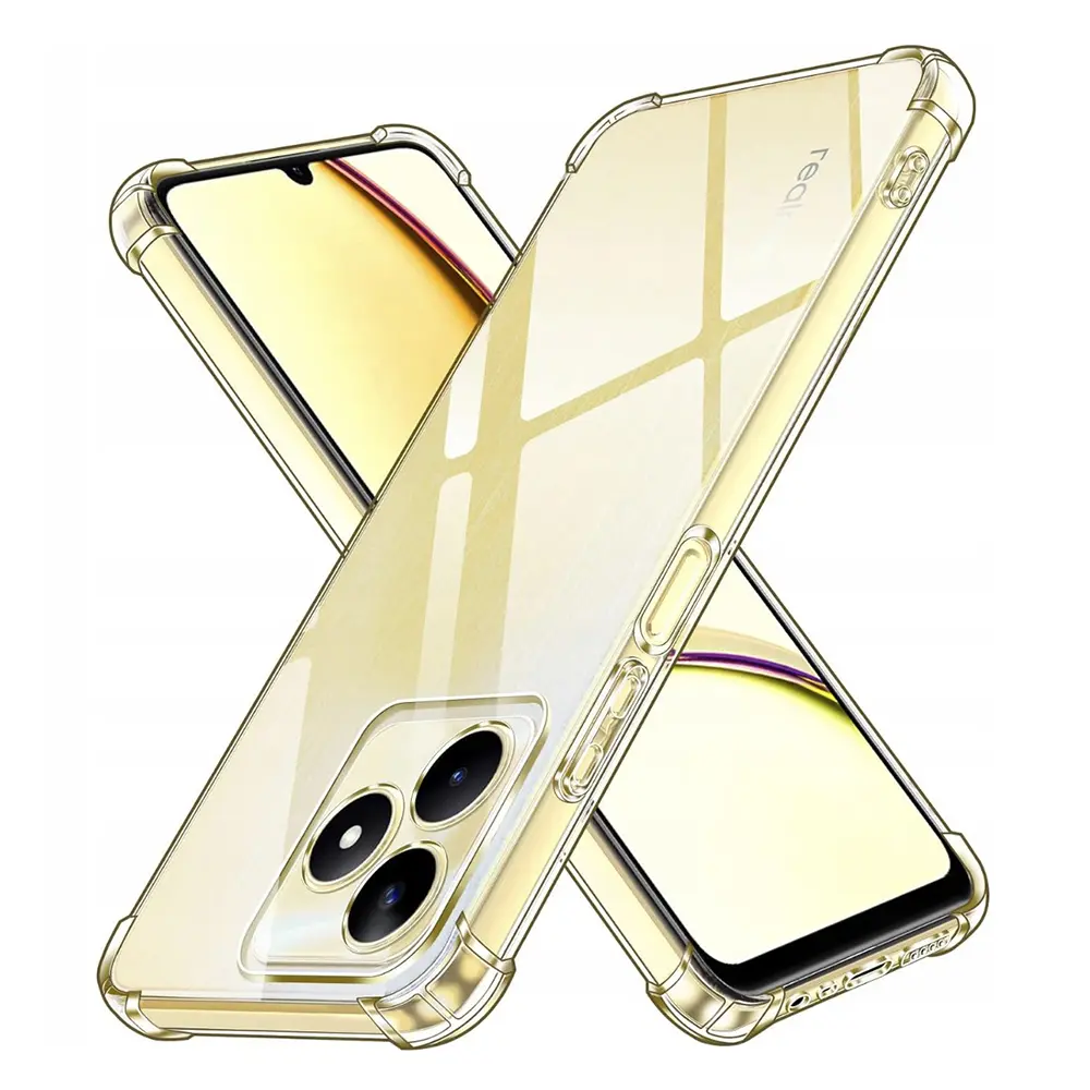Techsuit Nárazuvzdorný průhledný silikon Realme C51 Note 50