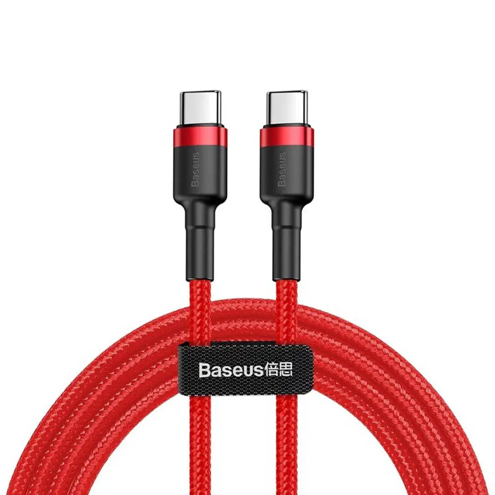 Baseus datový kabel Cafule USB-C/USB-C PD2.0 2m 60W (20V 3A) červený