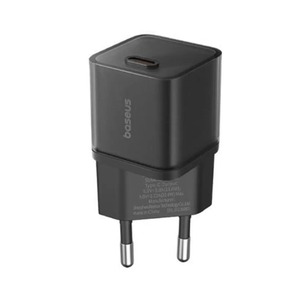 Baseus Nástěnná nabíječka GaN5S Type-C 20W Black