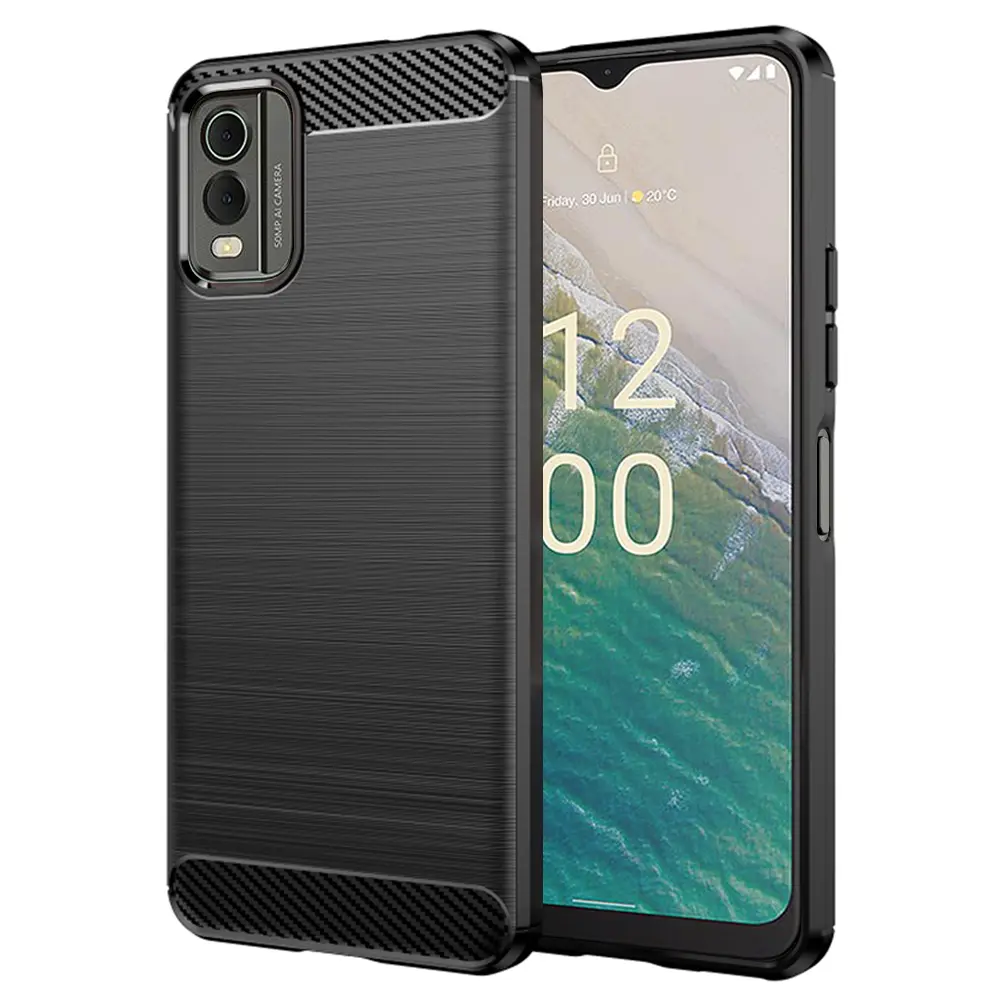 Techsuit Karbon Silikon Nokia C32 Černá