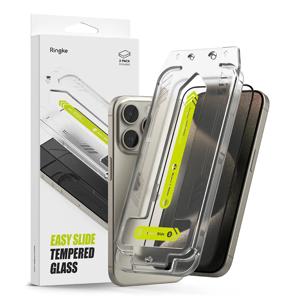 Ringke Tvrzené sklo 2ks iPhone 15 Pro Max Průhledné