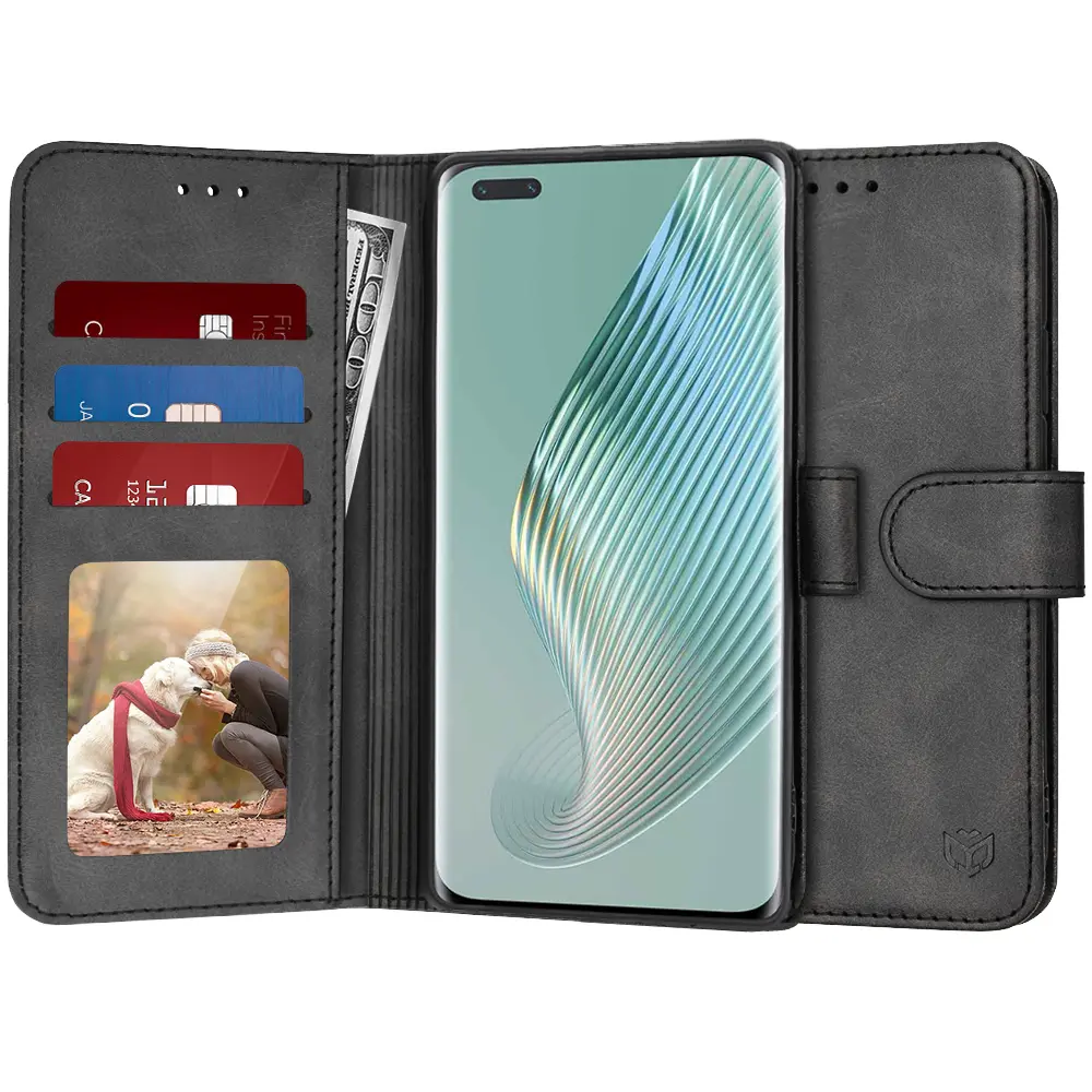 Techsuit Diary Book pouzdro pro Honor Magic5 Pro – černé