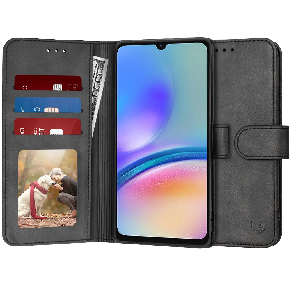 Techsuit Knižkové pouzdro Samsung Galaxy A05s Černá