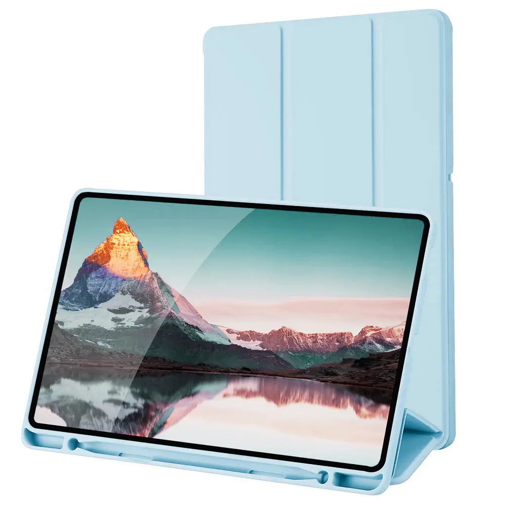 Techsuit Flex Trifold držák pera Samsung Galaxy Tab S6 Lite Nebesky modrá