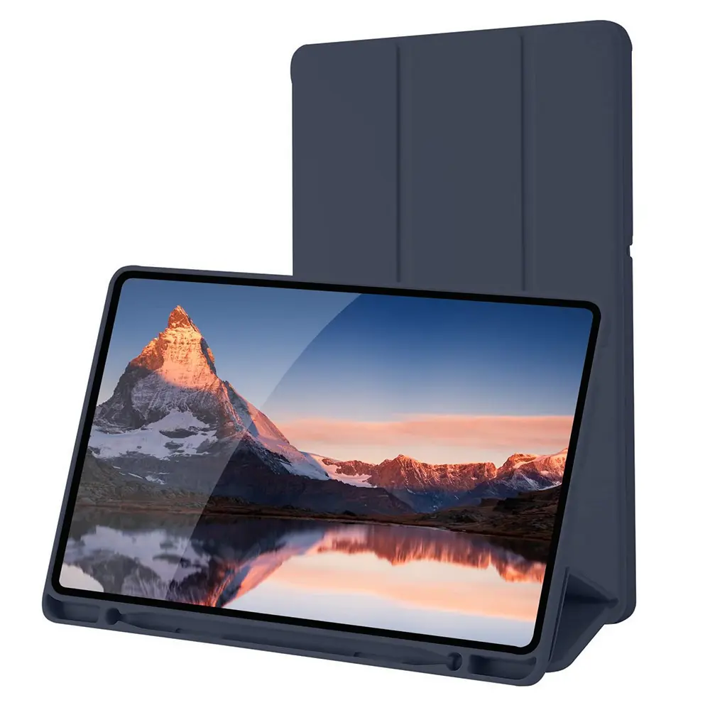 Techsuit Flex Trifold s držákem tužky Samsung Tab S6 Lite Tmavě modrá