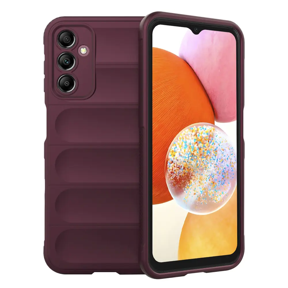 Techsuit Kouzelný štít Samsung Galaxy A14 4G A14 5G Bordó