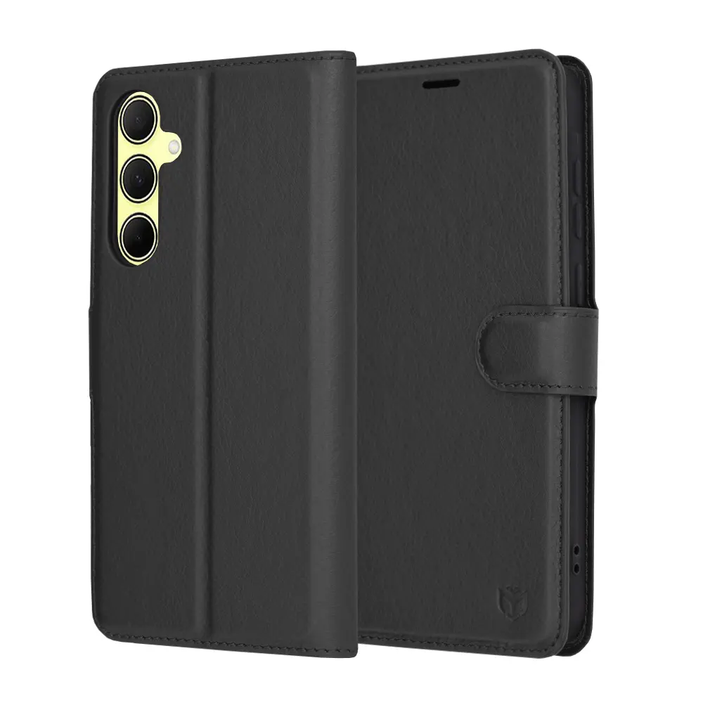 Techsuit Kožené pouzdro Samsung Galaxy A35 5G Black