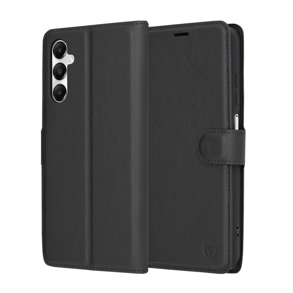 Techsuit Kožené pouzdro Samsung Galaxy A05s Černá