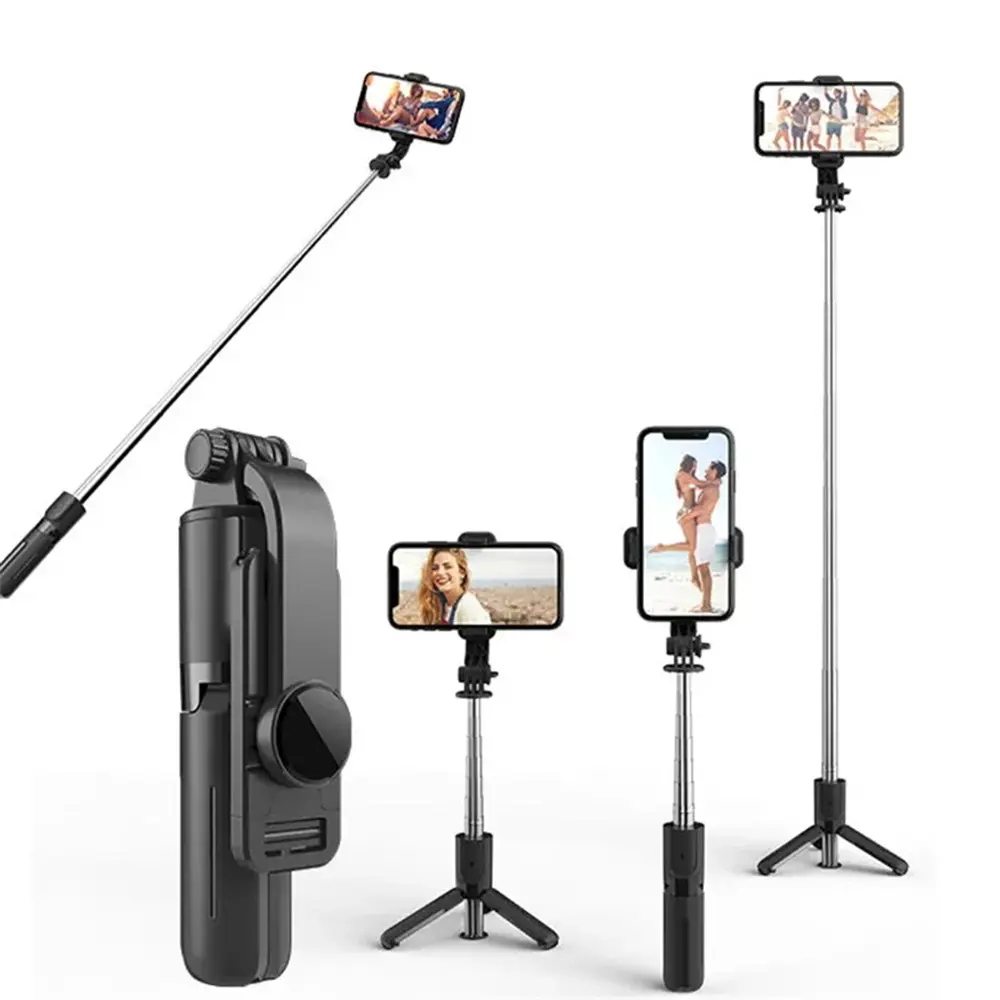 Techsuit L11 Selfie Tyč Stativ Bluetooth 360° 73cm Černá