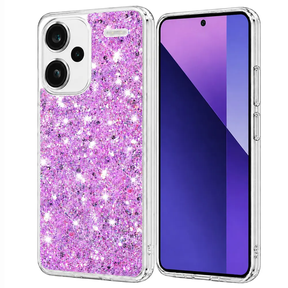 Techsuit Třpytivý Xiaomi Redmi Note 13 Pro+ 5G Purpurová