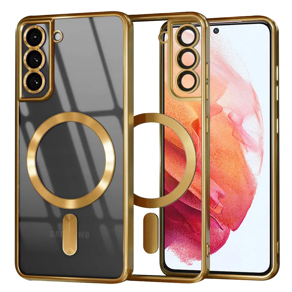 Techsuit Luxury Crystal MagSafe Samsung Galaxy S21 5G Gold