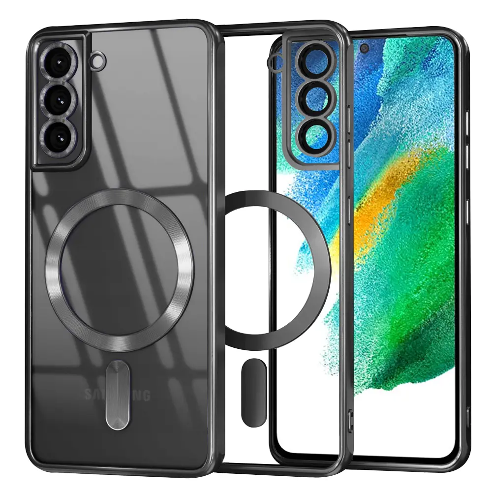 Techsuit Luxury Crystal MagSafe – pouzdro na Samsung Galaxy S21 FE 5G – černý