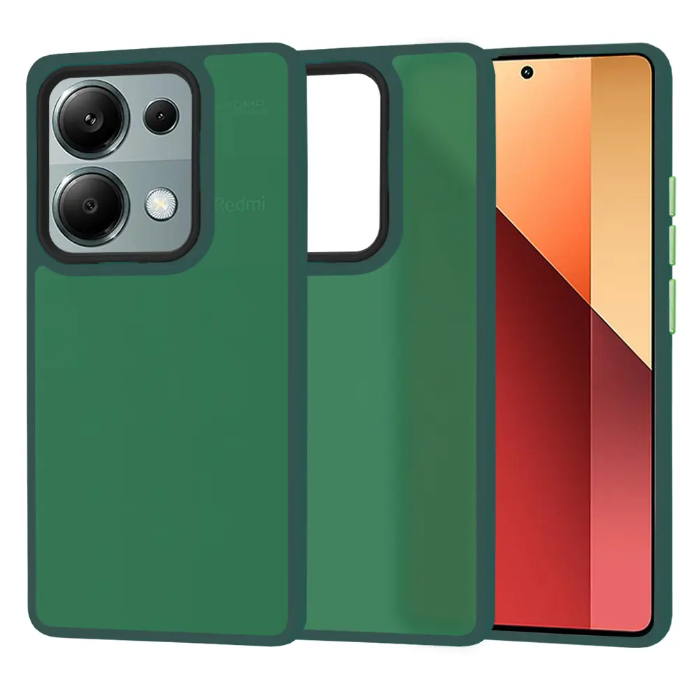 Techsuit HaloFrost Series Xiaomi Redmi Note 13 Pro 4G Poco M6 Pro 4G Půlnoční zelená