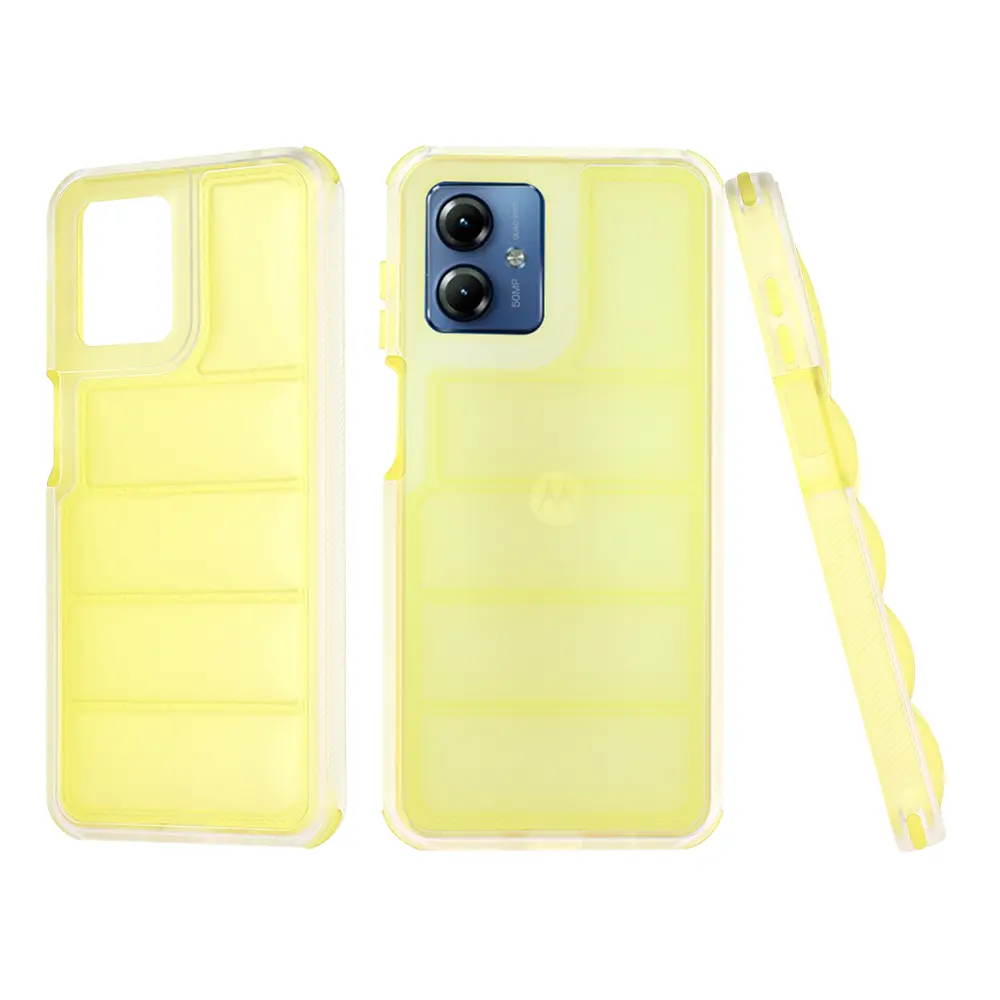 Techsuit Wave Shield pouzdro na Motorola Moto G14 – žluté