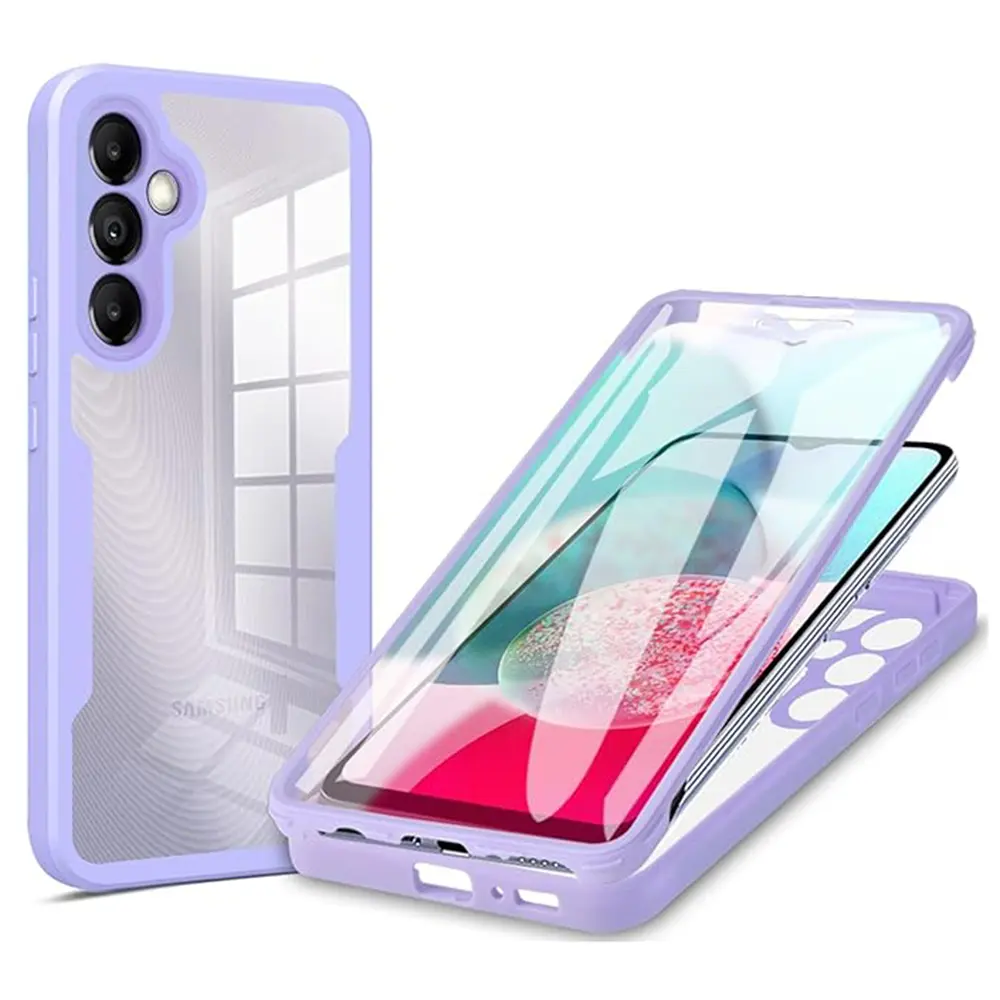 Techsuit ColorVerse 360 Series Screen Protector Samsung Galaxy A14 4G 5G Purple