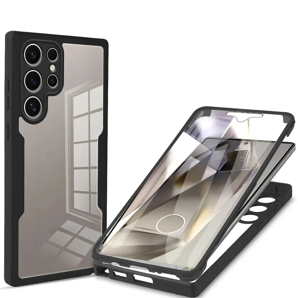 Techsuit ColorVerse 360 Series Screen Protector Samsung Galaxy S24 Ultra Black