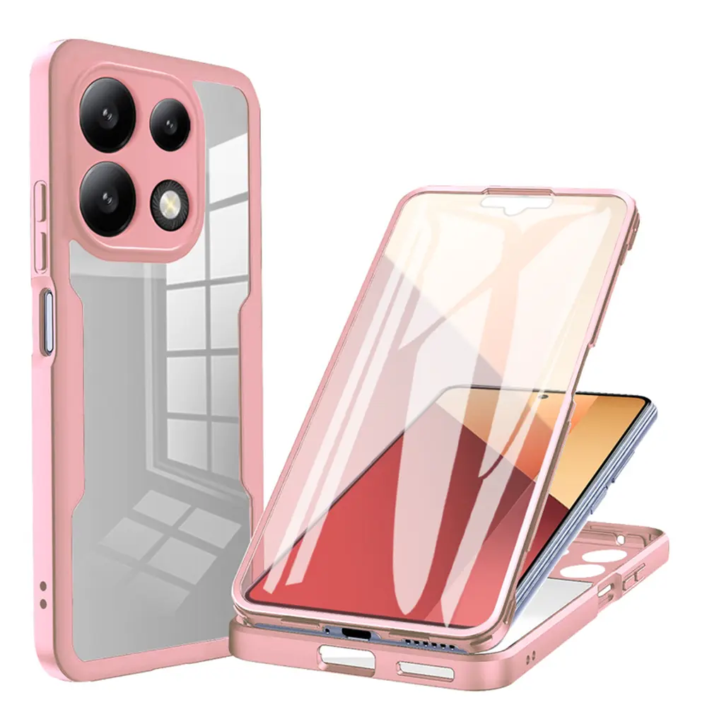 Techsuit ColorVerse 360 Series Screen Protector Xiaomi Redmi Note 13 4G Pink