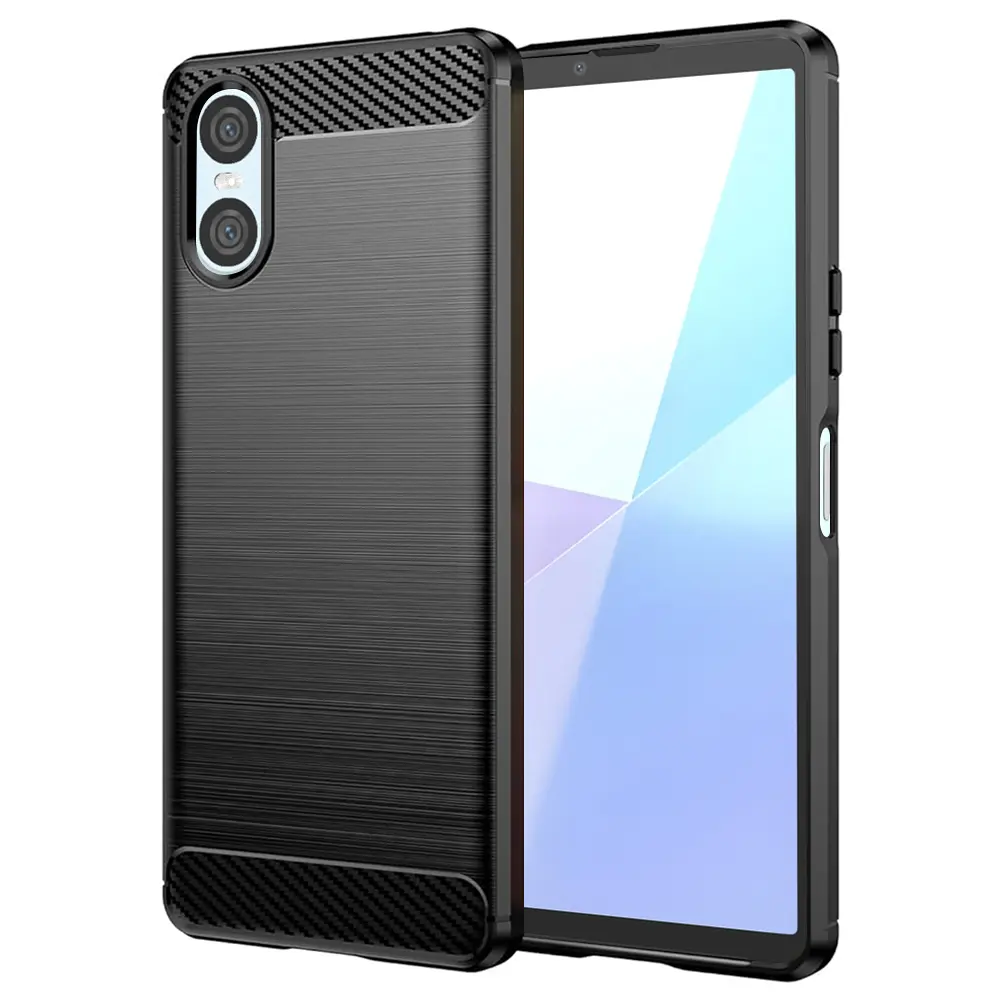 Techsuit Carbon Silicone pro Sony Xperia 10 VI Black