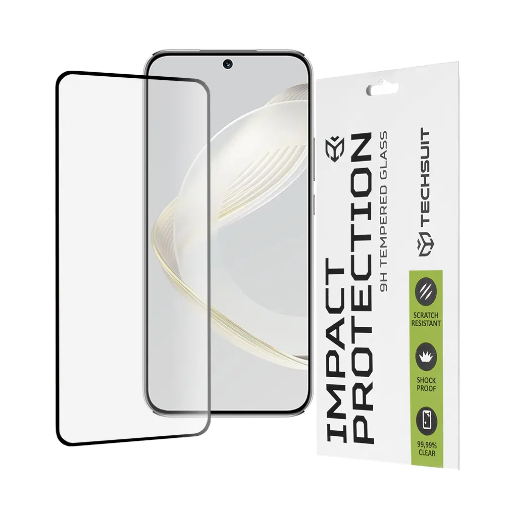 Techsuit 111D Full Cover Full Glue Glass Huawei nova 11 nova 12s Black