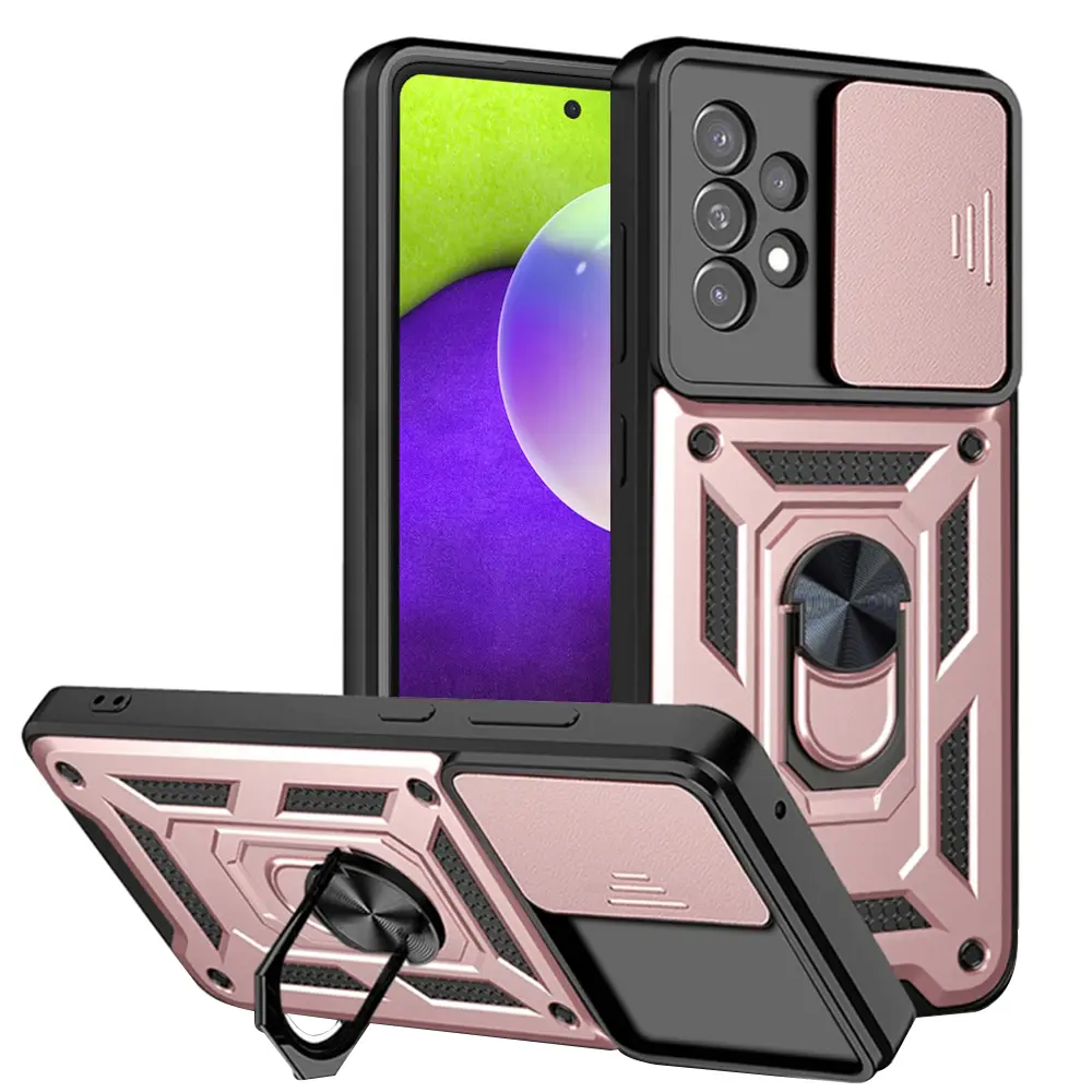 Techsuit CamShield Series Samsung Galaxy A52 A52s 5G Rose Gold