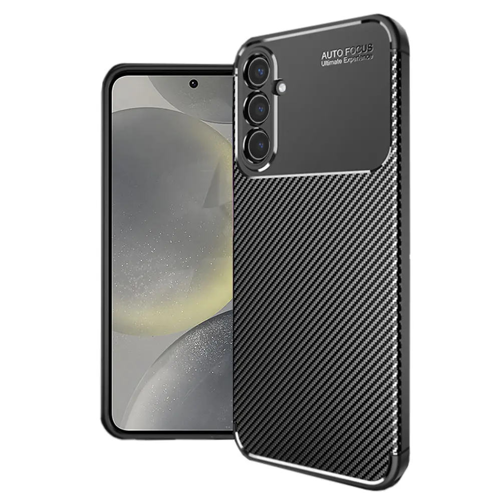 Techsuit CarbonFiber kryt pro Samsung Galaxy S24 černý