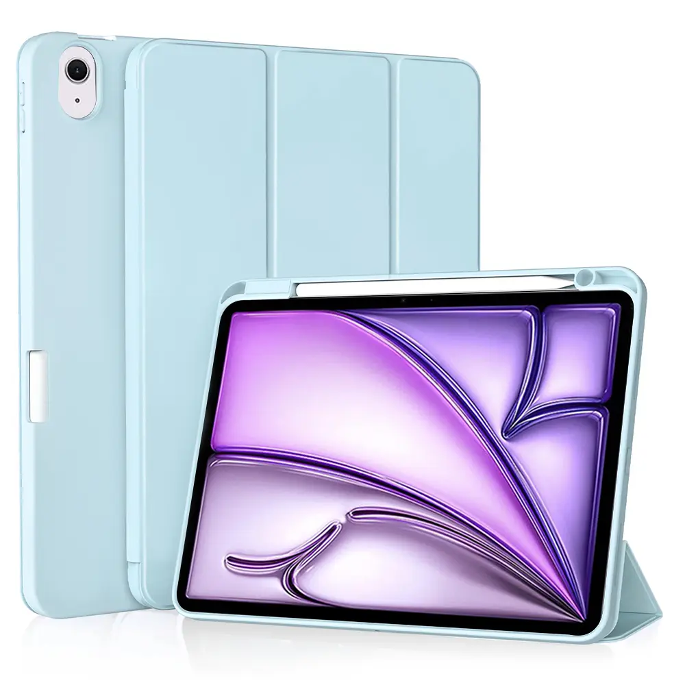 Techsuit Flex Trifold Pencil Holder iPad Air 11 2024 Blue